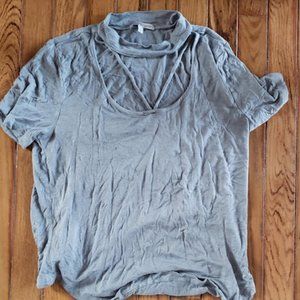 Choker with straps Blouse